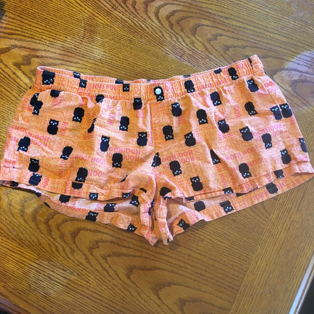 Owl Old Navy Pajama Shorts (Medium)